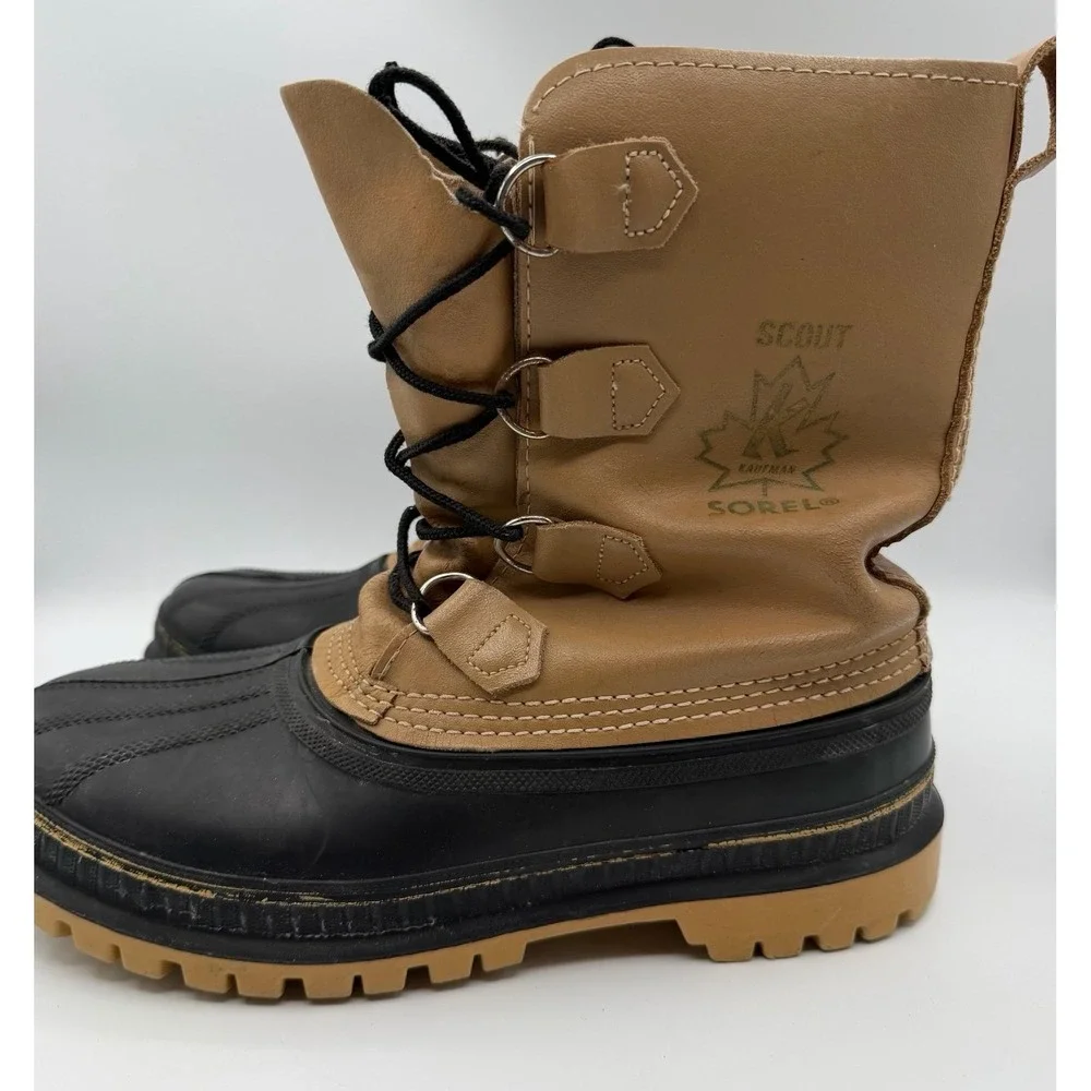 Sorel Scout Kaufman Leather Duck Boots Made in Canada Winter‎ Snow Boots